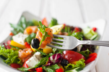 Smoked Trout Salad with Summer Berries Recipe image