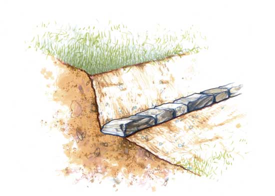 Building a Stone Retaining Wall