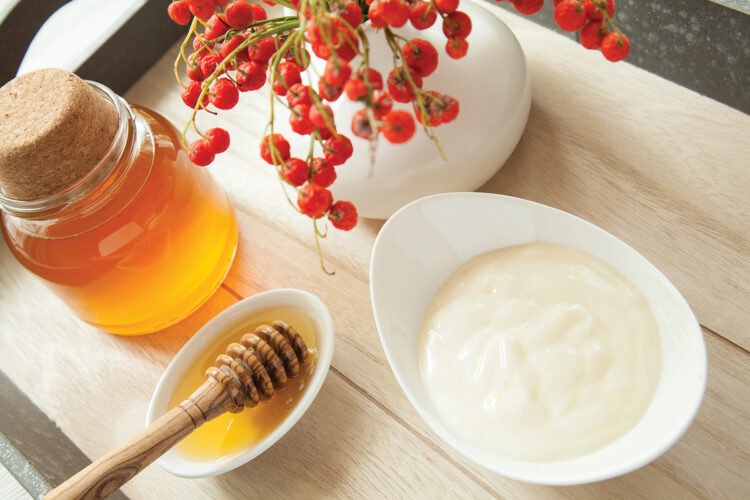 Greek Yogurt and Honey Face Mask for Dry Skin