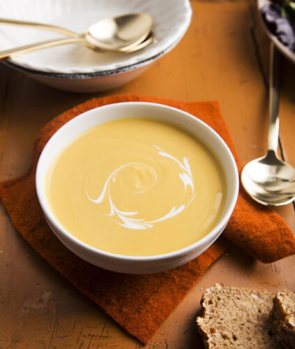 Butternut and Acorn Squash Soup Recipe